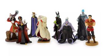 Disney Parks Villains Figure Set Toy Evil Queen Maleficent Cruella New with Tag