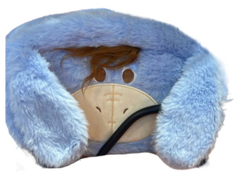 Disney Parks Fluffy Winnie the Pooh Eeyore Zipper Pouch New With Tag