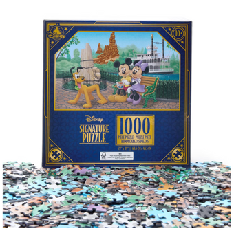 Disney Signature Puzzle Mickey Minnie Pluto in Disneyland 1000 Piece Puzzle