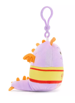 Disney Parks Figment Squishmallow Plush Bag Charm Keychain EPCOT Toy New w Tag