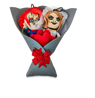 Valentine 2024 Chucky and Tiffany Plush Valentine's Flowers Bouquet New w Tag