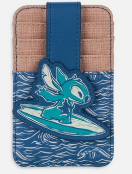 Disney Parks Stitch Surfin Credit Card Holder Wallet New with Tag