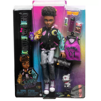 Monster High Clawd Wolf Fashion Doll with Pet and Accessories New with Box