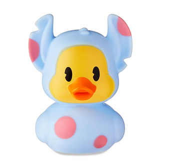 Disney Powder Blue Easter Stitch Duckz Rubber Ducky Bath Toy New with Tag
