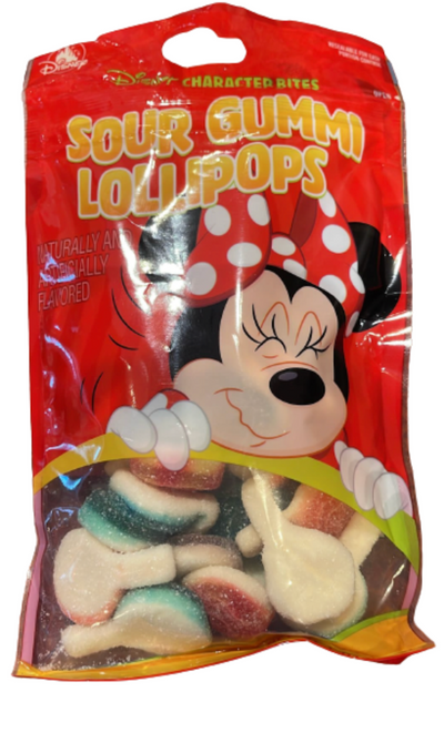 Disney Parks Sour Gummi Lollipops Disney Characters Fun to Share 6 OZ New Sealed