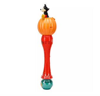 Disney Parks Happy Halloween Mickey on Pumpkin Light-Up Bubble Wand New