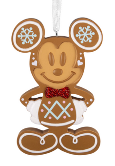Hallmark Disney Mickey Mouse Gingerbread Cookie Christmas Ornament New with Box