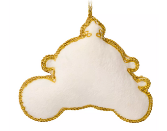 Disney Cinderella Pumpkin Coach Beaded Christmas Ornament New with Tag