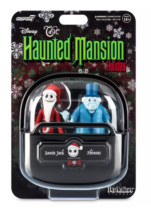 Disney Parks Santa Jack Skellington and Phineas Action Figure Set New With Tag