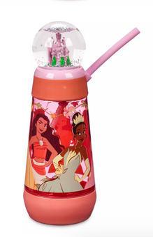 Disney Parks Disney Princess Snowglobe Tumbler with Straw New With Tag
