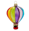 Robert Stanley Rainbow Hot Air Balloon Glass Christmas Ornament New with Tag