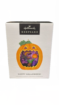 Hallmark 2024 Keepsake Happy Halloween! Pumpkin Christmas Ornament New with Box