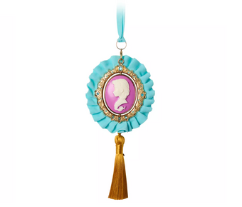 Disney Sketchbook Frozen Anna and Elsa Spinning Cameo Christmas Ornament New Tag