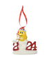 M&M's World 2024 Yellow Character Limited Christmas Ornament New with Box