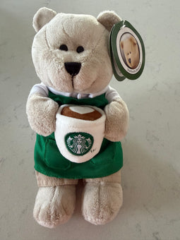 Starbucks Bearista Bear with Cappuccino with Heart Europe Plush New with Tag
