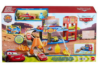 Disney Pixar Cars Race & Rescue Command Center Lightning McQueen Toy New W Tag