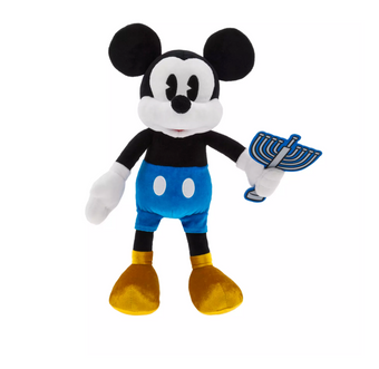 Disney Parks Mickey with Menorah Hanukkah Plush New with Tag