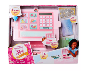 Disney Princess Style Collection with Sounds and Phrases Cash Register Toy New