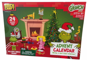 Brickcraft GRINCH Christmas Advent Calendar Holiday Building Kit 277pc. New Box