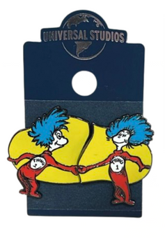 Universal Studios Dr. Seuss Thing 1 Thing 2 Hands Pin Set New With Tag