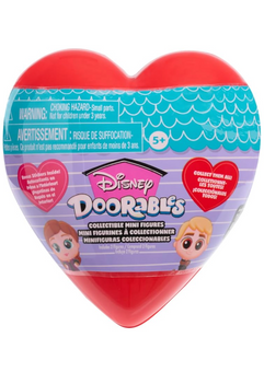 Disney Doorables Valentine Mini Figures New with Heart Shaped blind Capsules