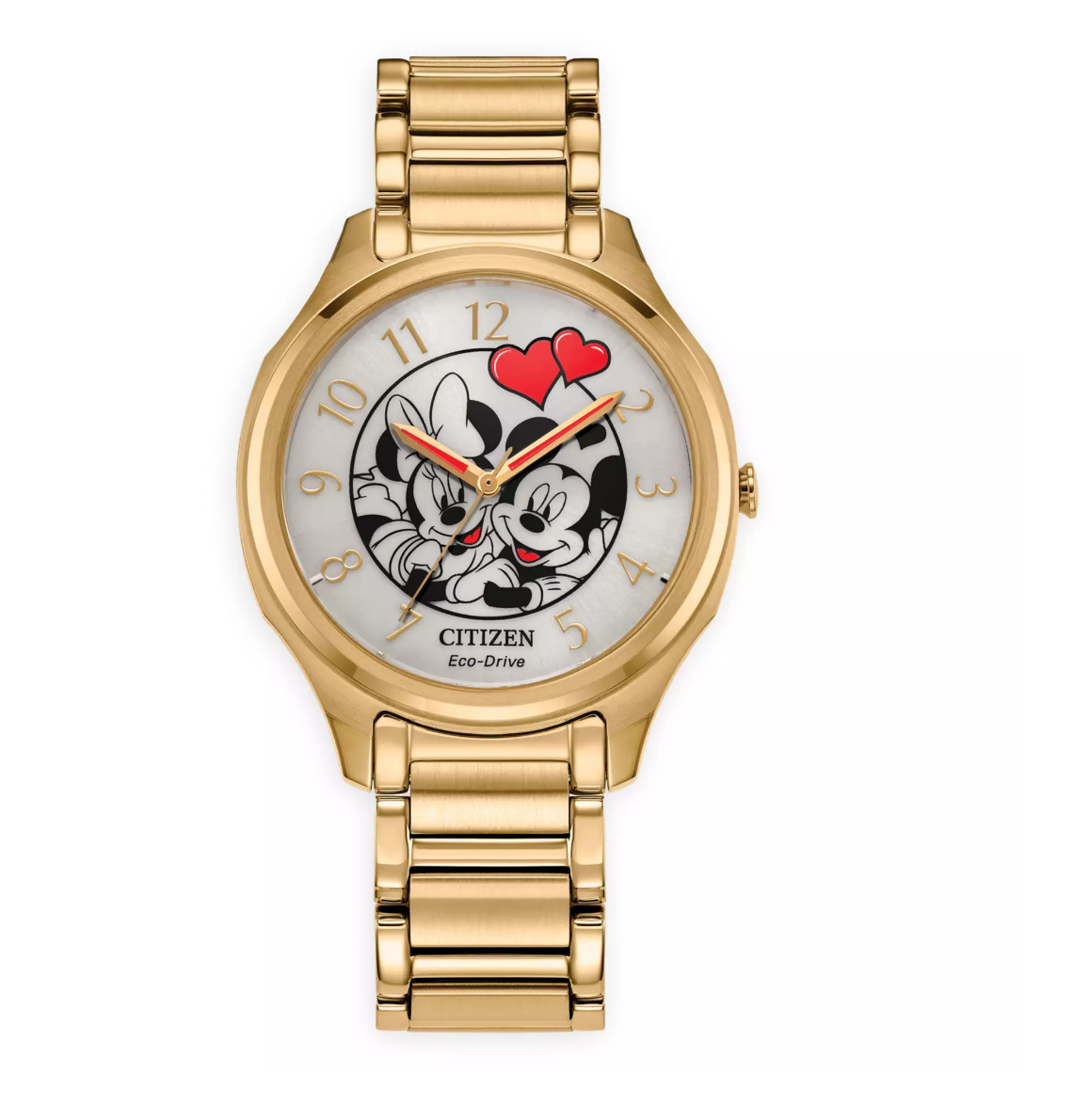 Disney Parks Valentine Mickey and Minnie in Love Watch by Citizen New with Box