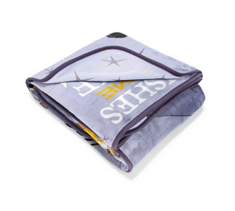 Disney Wish Kids Plush Throw Blanket, 46 x 60, Microfiber, Purple New with Tag