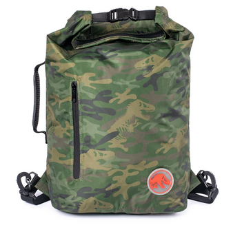 Universal Studios Jurassic Park Camo Roll-Up Backpack Bag New With Tag