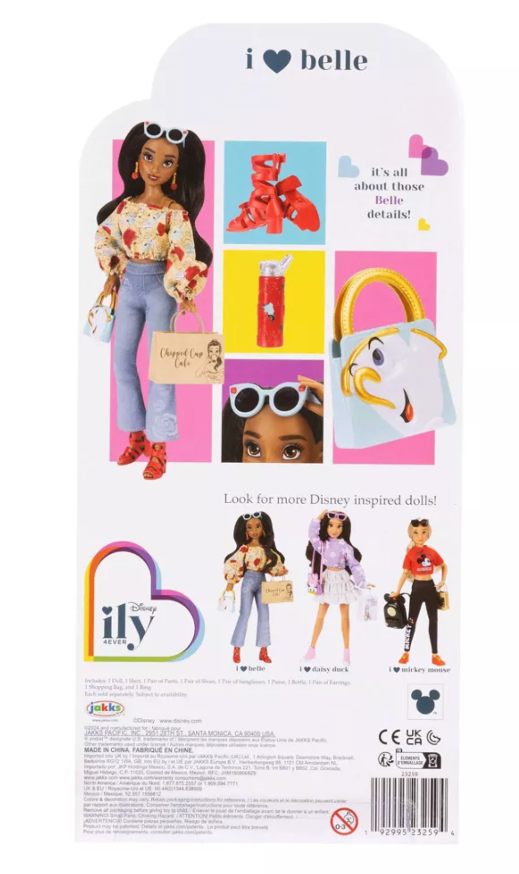 Disney ily 4EVER Inspired Belle Fashion Doll Accessories New