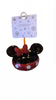 Disney Parks Minnie Bow Glitter Glass Christmas Ornament New with Tag