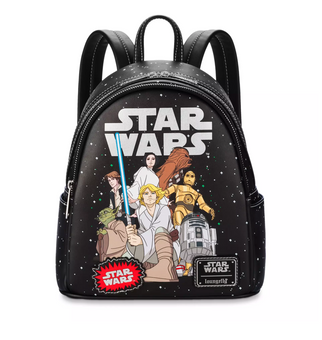 Disney Parks Star Wars Glow-in-the-Dark Loungefly Mini Backpack New with Tag