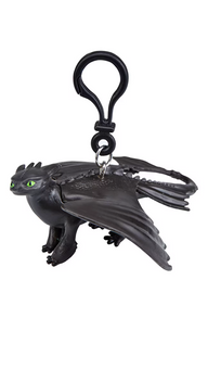 Universal Studios How To Train Your Dragon Toothless Figurine Keychain New