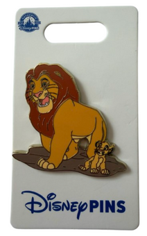 Disney Parks The Lion King Mufasa and Simba Open Edition Pin New With Tag