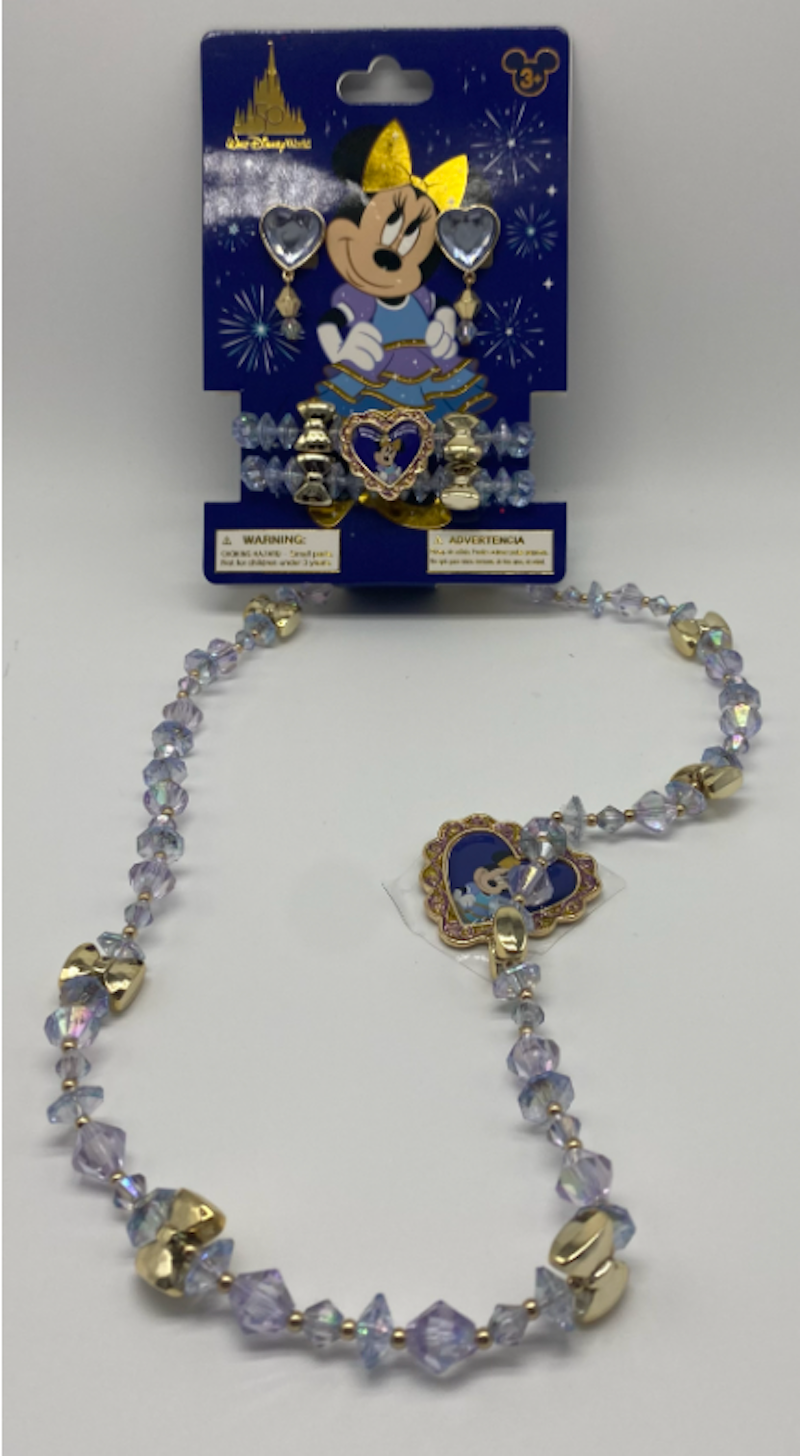 Disney Parks WDW 50th Magical Celebration Minnie Costume Jewelry Set New w Tag