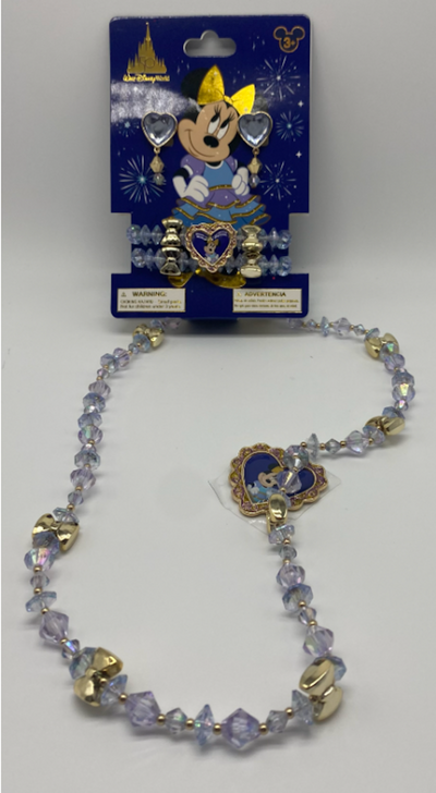 Disney Parks WDW 50th Magical Celebration Minnie Costume Jewelry Set New w Tag