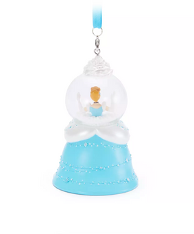 Disney Sugarplum Fairytale Cinderella Snow Globe Christmas Ornament New with Tag