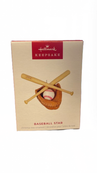 Hallmark 2024 Keepsake Baseball Star Christmas Ornament New with Box