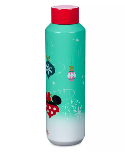 Disney Parks Disneyland Starbucks Holiday Icons Stainless Steel Water Bottle New