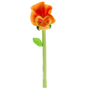 Disney Parks Bendable Orange Pansy Flower Alice in Wonderland Plush New w Tag