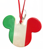 Disney Parks Epcot World Showcase Italy Mickey Icon Disc Ornament New With Tag