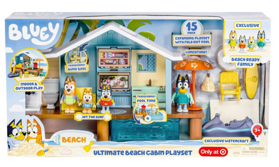 Bluey's Ultimate Beach Cabin Playset Toy New With Box