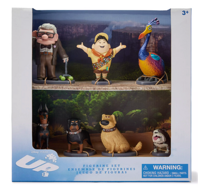 Disney Parks Pixar Up Carl Dug Russel Figurine Playset Toy New With Box