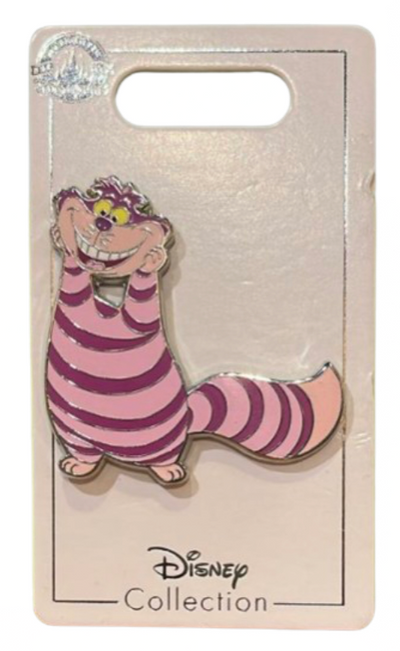 Disney Parks Cheshire Cat Alice In Wonderland Figure Pin New with Card