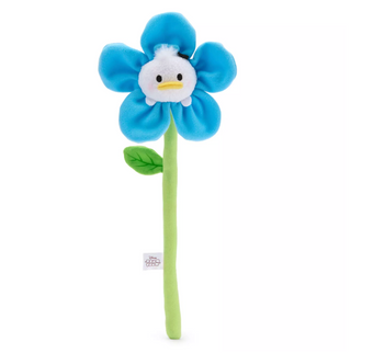 Disney Parks Bendable Blue Flower Donald Duck Plush New with Tag