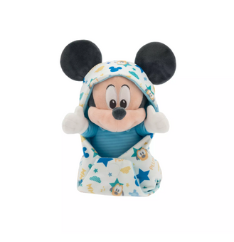 Disney Parks Babies Mickey Plush in Swaddle New With Tag