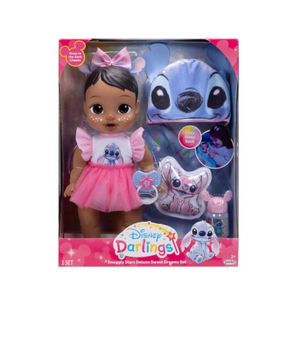 Disney Darlings Snuggly Stars Feature Baby Doll Stitch Toy New with Tag