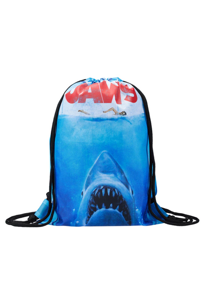 Universal Studios Jaws Drawstring Backpack New With Tag