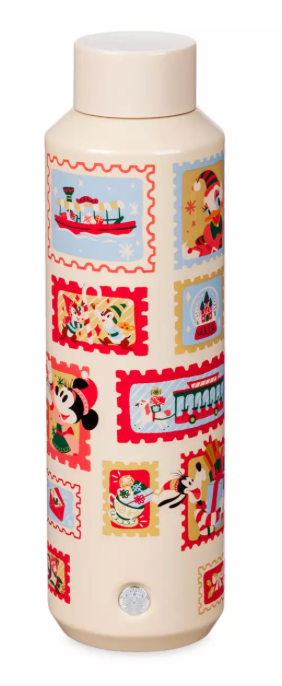 Disney Parks Mickey Mouse Friends Holiday Starbucks Water Bottle WDW New W Tag