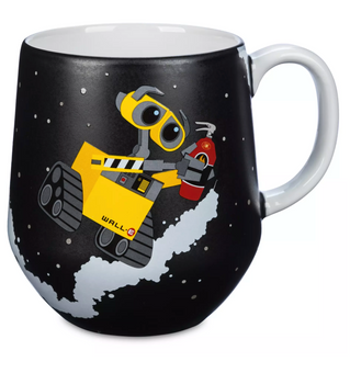 Disney Parks Wall-E and E.V.E. Matte Finish Ceramic 20oz Coffee Mug New