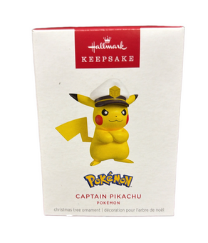 Hallmark Pokémon Captain Pikachu Christmas Ornament New With Box